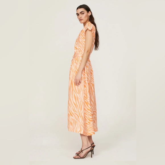 Derek Lam Cross Front Midi Dress • size US 2 (Italian 38) - Picture 2 of 14